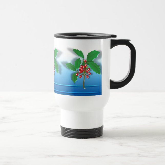 Holly Berry Travel Mug (Right)