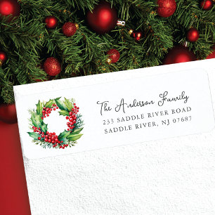 Holly Berry Wreath Holiday