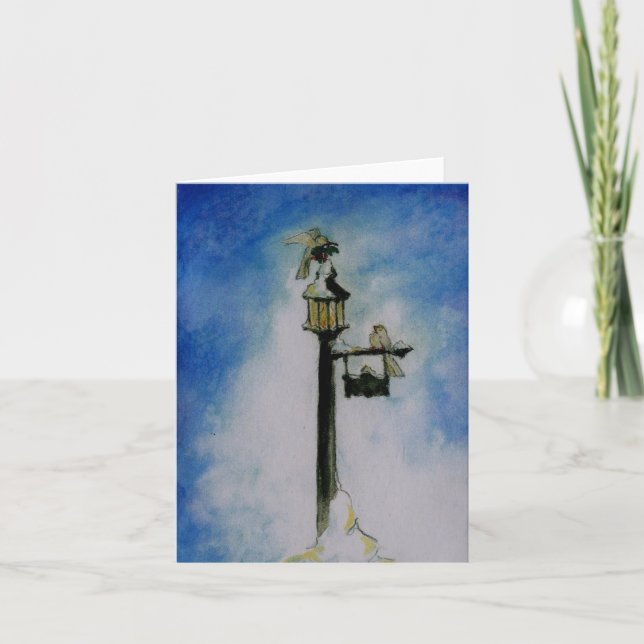 Holly Birds Card (Front)