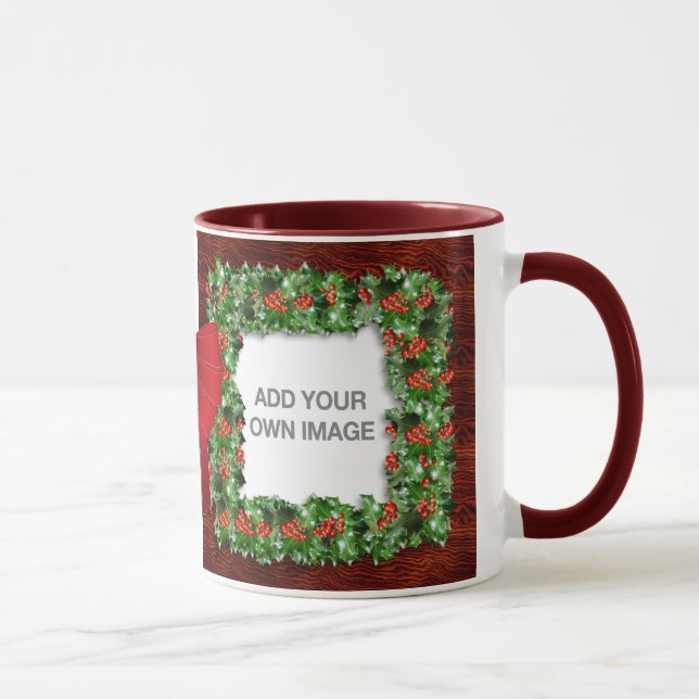 Holly Border Mug (Right)