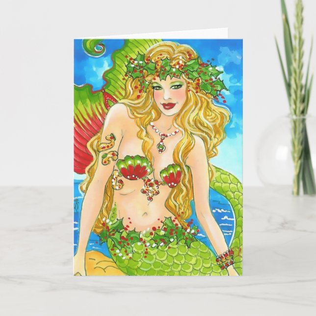 HOLLY BY THE SEA HOLIDAY CARD (Front)