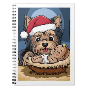Holly chlid adored by yorkshire Terrier Notebook