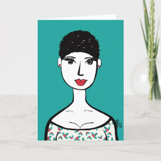 Holly Christmas Card