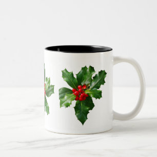 Holly Christmas Holidays Mug