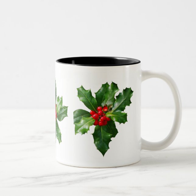 Holly Christmas Holidays Mug (Right)