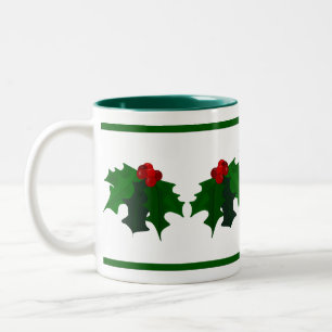 Holly Christmas Mug