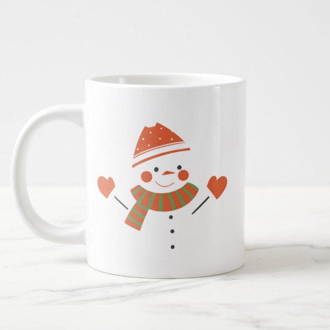 Holly Christmas Mug – Evergreen Holiday Cocoa & Co (Left)