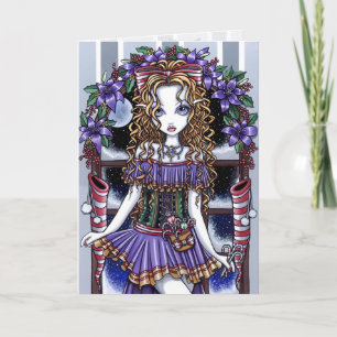 "Holly" Christmas Party Fairy Card