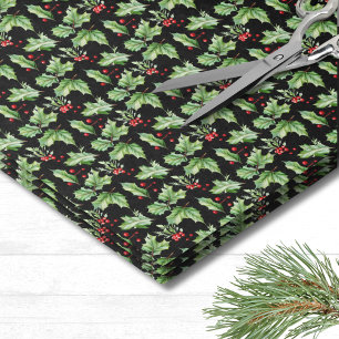 Holly Christmas Tissue Paper