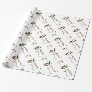 Holly Christmas Wrapping Paper
