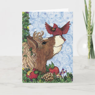 Holly-day Pony Christmas Card
