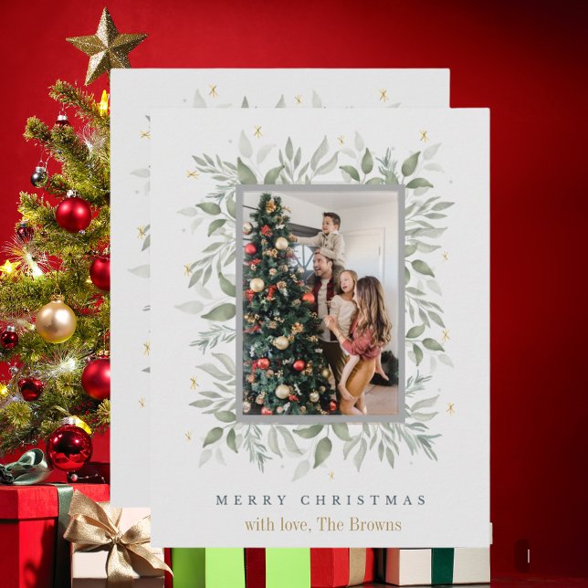 Holly Days | Merry Christmas 2 Photo Holiday cards (Creator Uploaded)