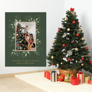 Holly Days Merry Christmas Photo Holiday Poster