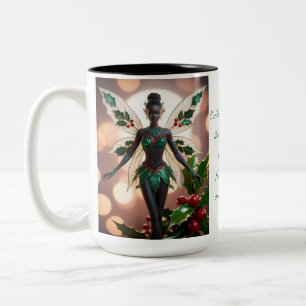 Holly Fairy Two-Tone Coffee Mug