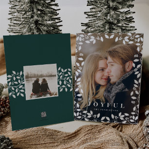 Holly Frame Holiday Photo Card