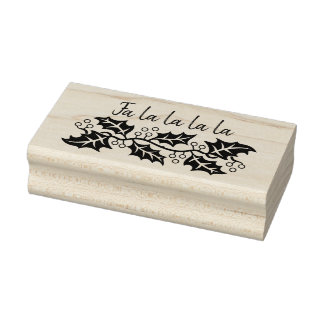 Holly Garland Christmas Art Stamp