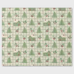 Holly Hearth Christmas Wrapping Paper