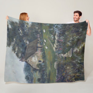 Holly Hill An English Cottage Fleece Blanket
