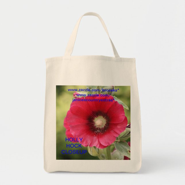 HOLLY HOCK FLOWER BAG (Front)