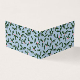Holly Holiday Gift Enclosure Card