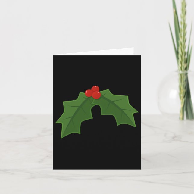 Holly - Holly And Berries Christmas  Card (Front)