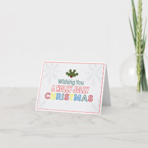 Holly Jolly Chirstmas Holiday Card