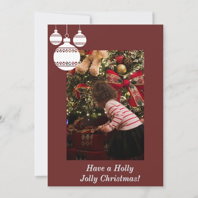 Holly, Jolly Christmas card (Front)