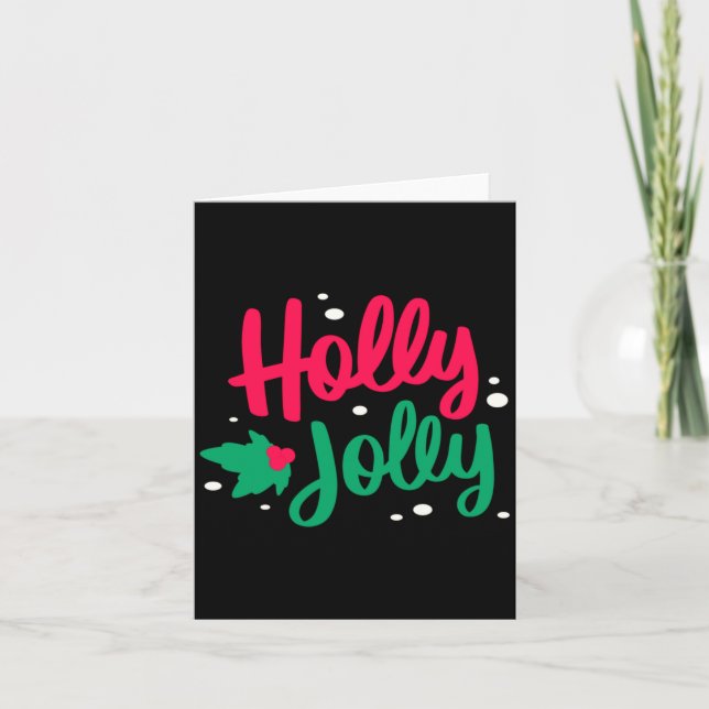 Holly Jolly Christmas  Card (Front)