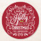 Holly Jolly Christmas Chalkboard Holiday Party Red