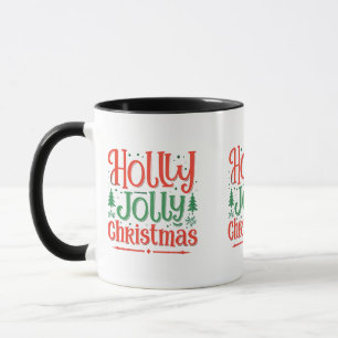 Holly Jolly Christmas Combo Mug (11 oz)