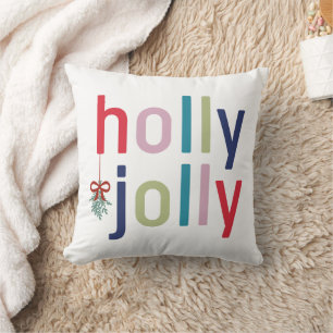 Holly Jolly Christmas Cushion
