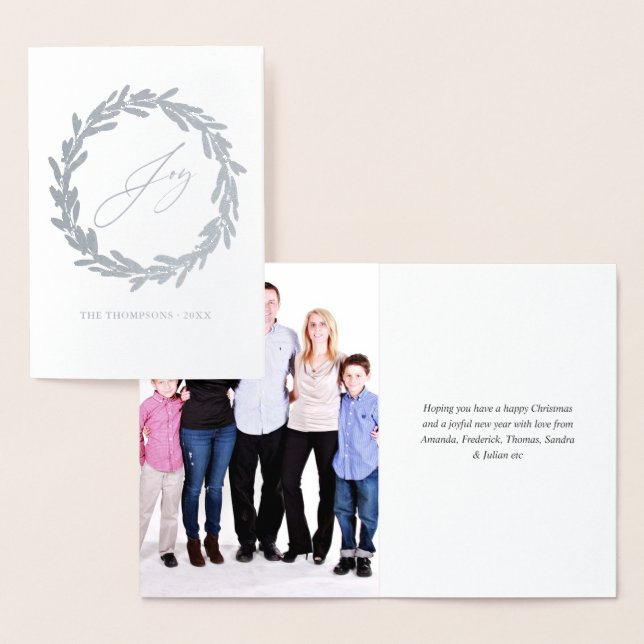 Holly Jolly Christmas Foil Card (Display)