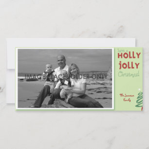 Holly Jolly Christmas Photo Card