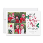 Holly Jolly | Christmas Photo Collage Card