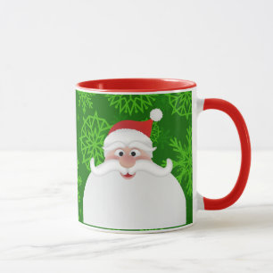Holly Jolly Christmas Santa 11 oz Combo Mug