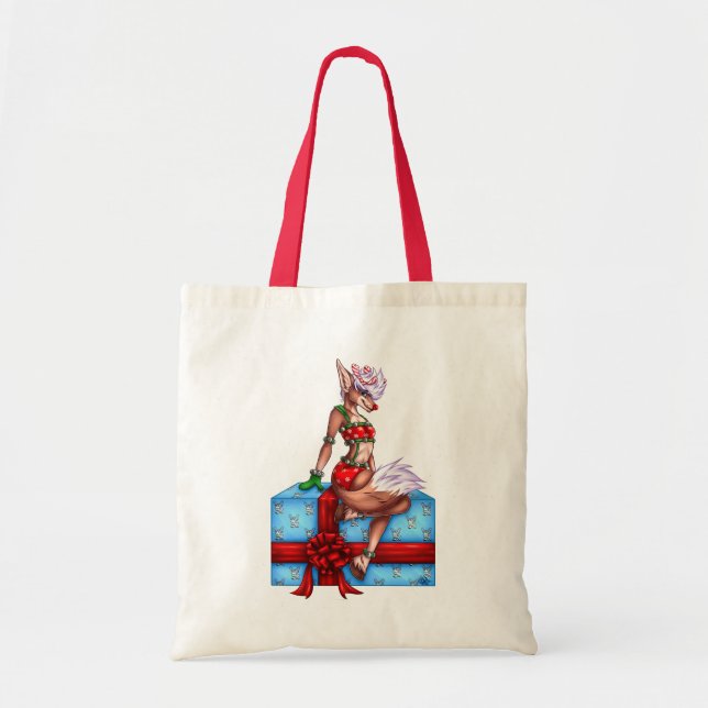 Holly Jolly Christmas Tote Bag (Front)