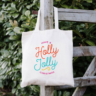 Holly Jolly Christmas Tote Bag
