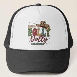 Holly Jolly Christmas Trucker Hat
