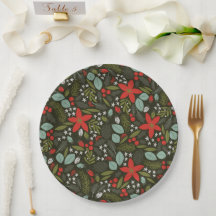 Holly Jolly Christmas Winter Pattern