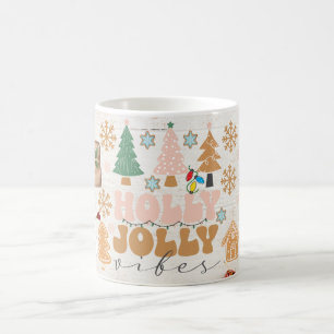 holly jolly Christmas with Candy Canes Gifts Coffee Mug