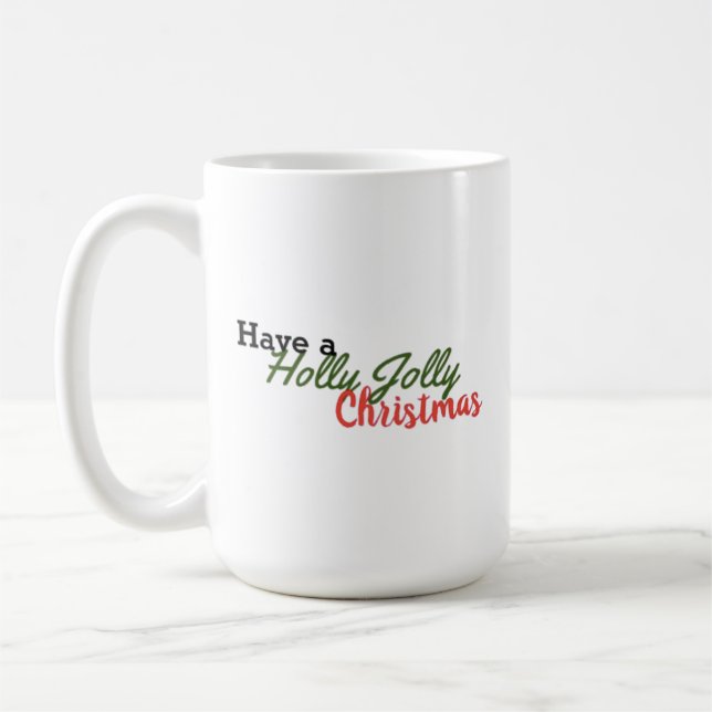 Holly Jolly coffee mug (Left)