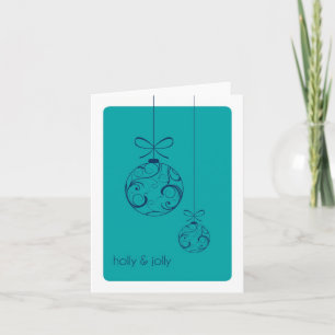 Holly & Jolly Custom Folded Christmas Card
