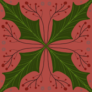 Holly Jolly Fantasy Wrapping Paper