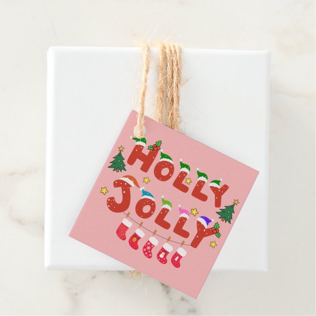 Holly Jolly Favour Tags (In Situ)