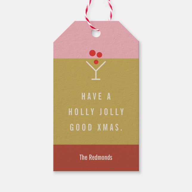 Holly Jolly Gift Tag (Front)