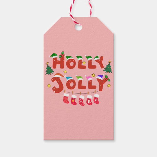 Holly Jolly Gift Tags (Front)