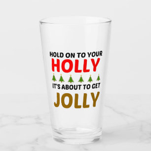 HOLLY JOLLY GLASS