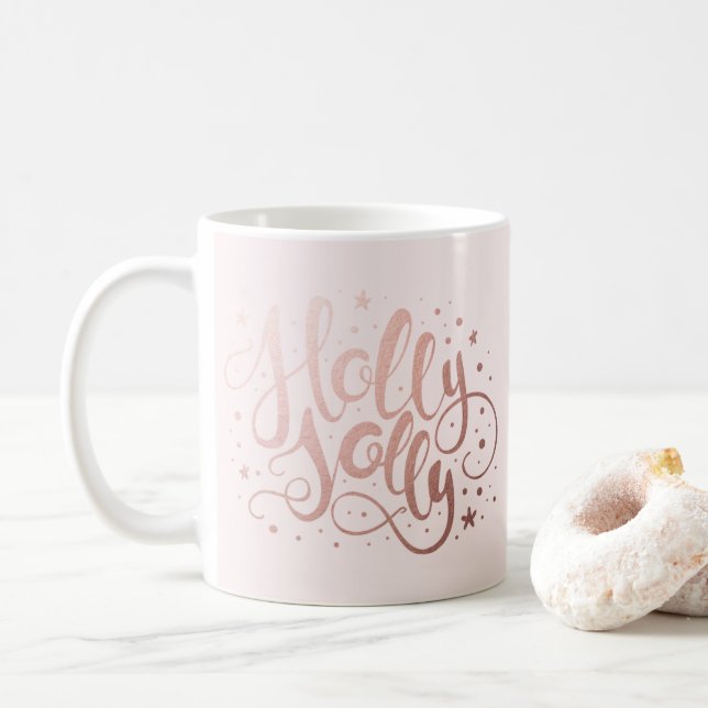 Holly Jolly | Holiday Coffee Mug (With Donut)
