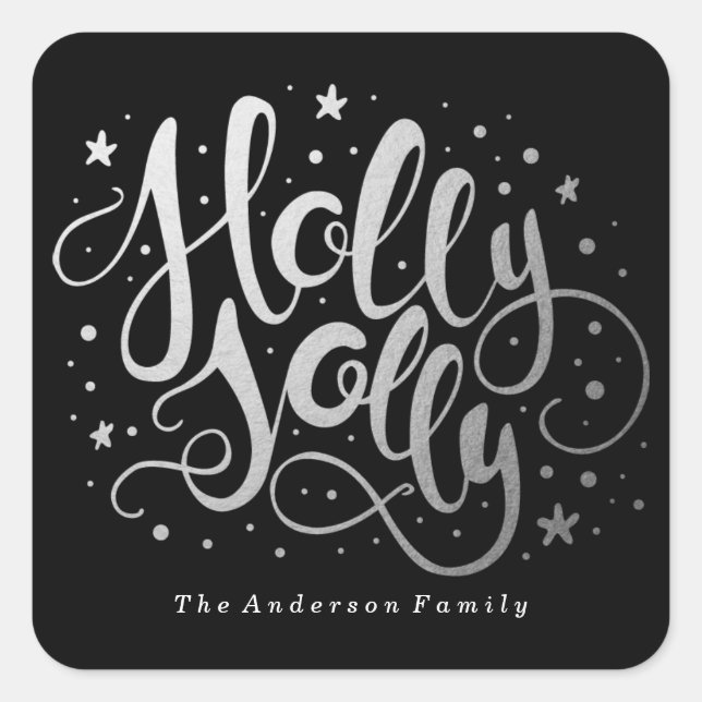 Holly Jolly | Holiday Stickers (Front)