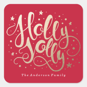 Holly Jolly Holiday Stickers